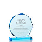View larger image of Sky Blue Acrylic Trophy - Beveled Octagon